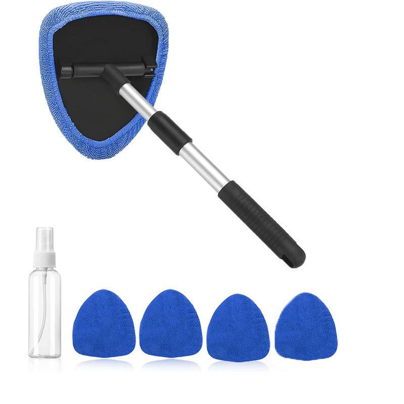 Telescopic Microfiber Car Window Cleaning & Defogging Brush Set