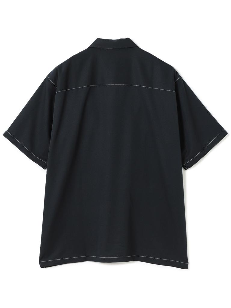 Beams Men's Stitched Easy Shirt, Black, Size Small, 11011560277