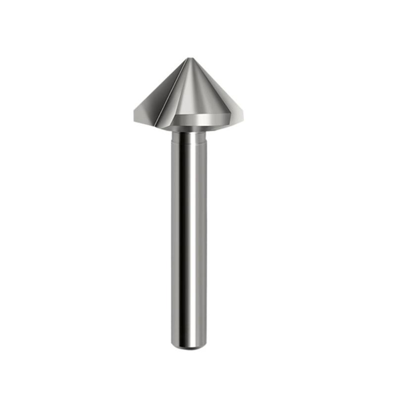 Woodworking 3 Flute Trimming Cutter 90 Degree Steel Engraving Corner Milling Cutter Cutting Machine Matching Tool