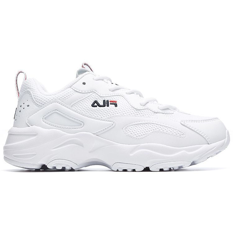Fila Tracer Fabric Trendy Versatile Casual Low-Top Dad Shoes Women Sneaker White F12W021111FWT