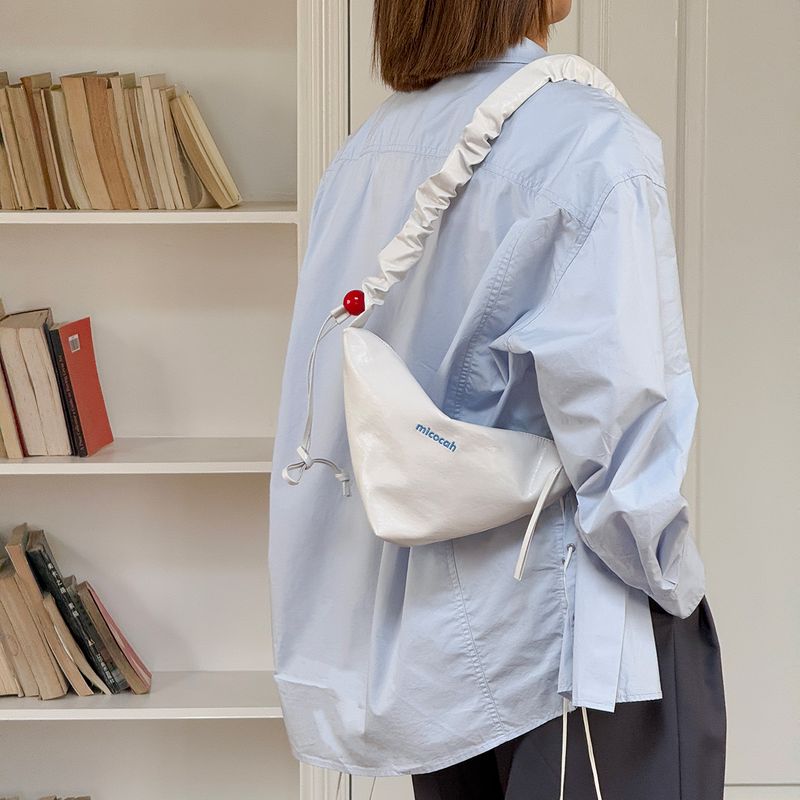 

Micocah Бодрящий Бранч Сумка Женская Сумка Новое Поступление Стильная Треугольная Сумка-Тост Нишевый Стиль На Плечо Через Плечо Milk White