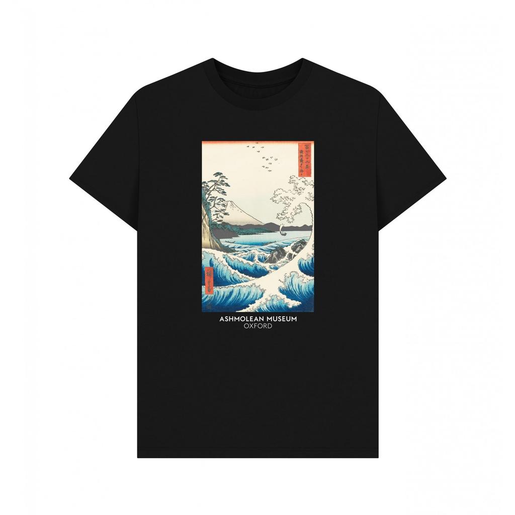 Apoh Unisex Adult Hiroshige Sea Ashmolean Museum T-Shirt