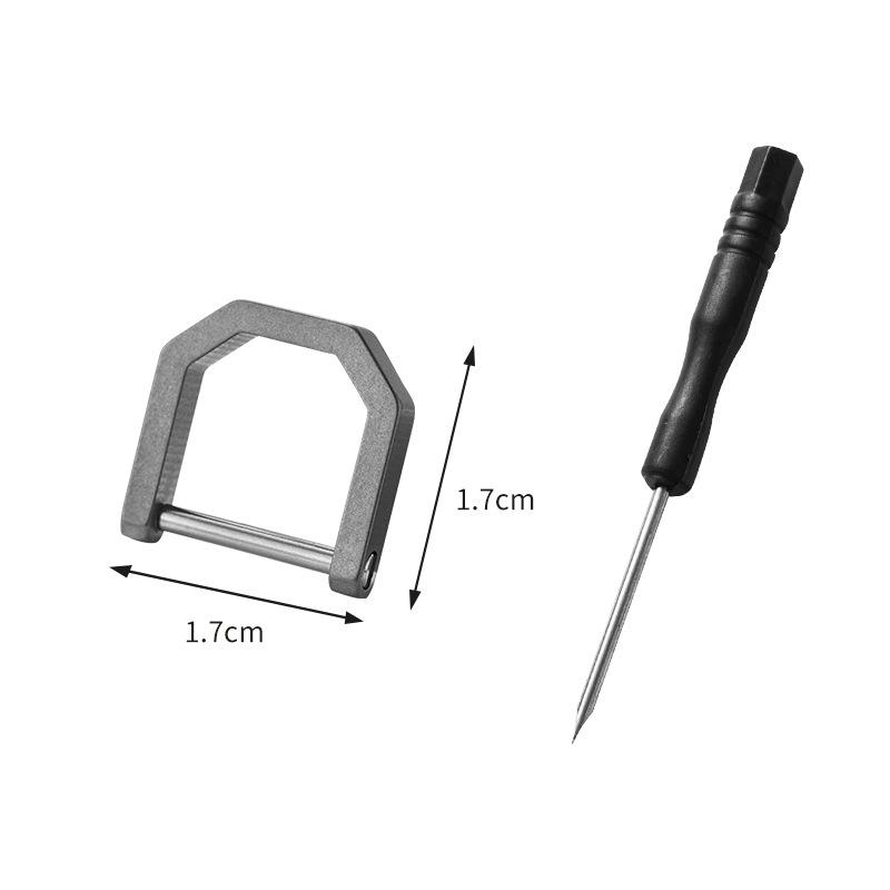 

Титановый сплав D-образное кольцо подкова пряжка универсальный брелок