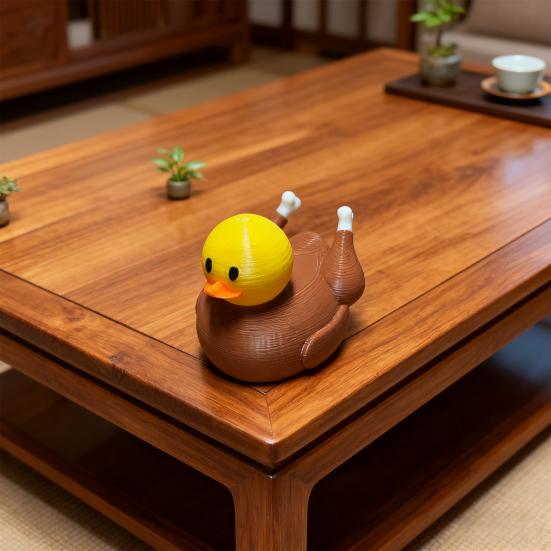 Thanksgiving Mini Turkey Duck Figurine Bright Color Resin Statue Bulk Decor Autumn Harvest Day Gift Decoration
