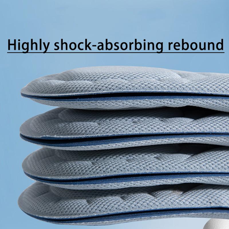 New Mugwort Deodorizing Shoe Pads Soft Sports Insoles Unisex Foot Massage Insoles 2Pcs/6Pcs