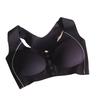 Plus Size Women's Front Button Without Trace Beauty Back Comfortable Breathable No Steel Ring Fixed Cup Bra