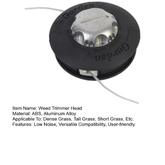 Cap de Tuns cu Fir Dublu Cap de Tuns Iarbă din Aliaj de Aluminiu Cap de Tuns Universal de Rezervă pentru Majoritatea Trimmerelor pe Benzină