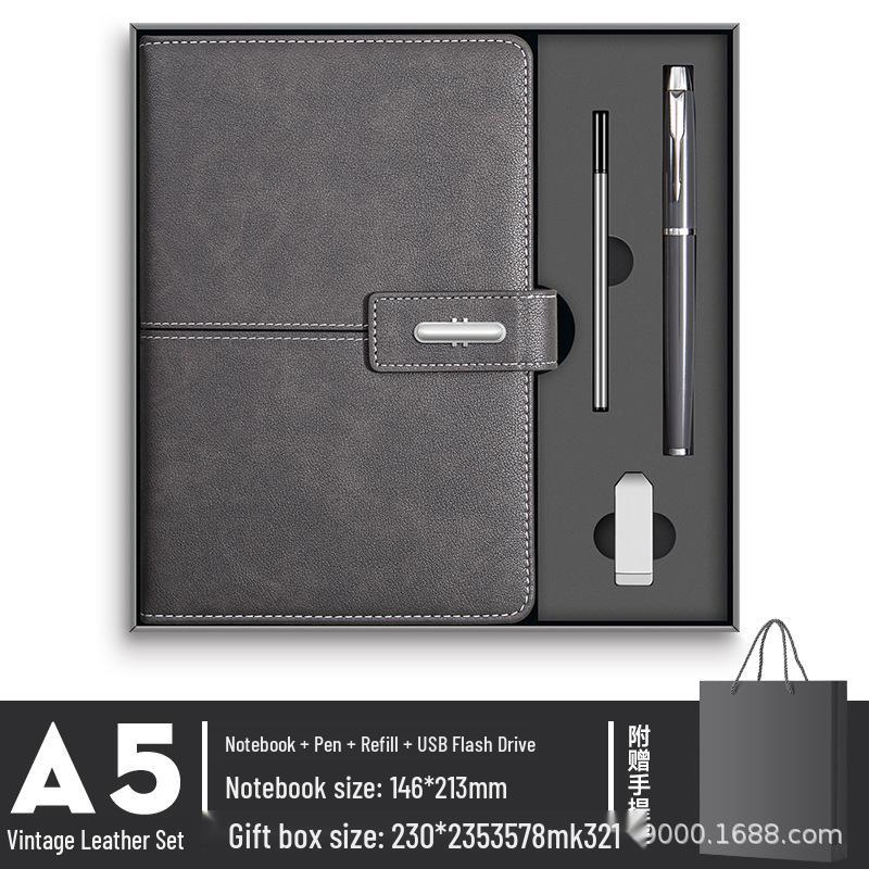 A5 Business Notebook Gift Box Set: Deluxe Office Stationery and Memorable Souvenir