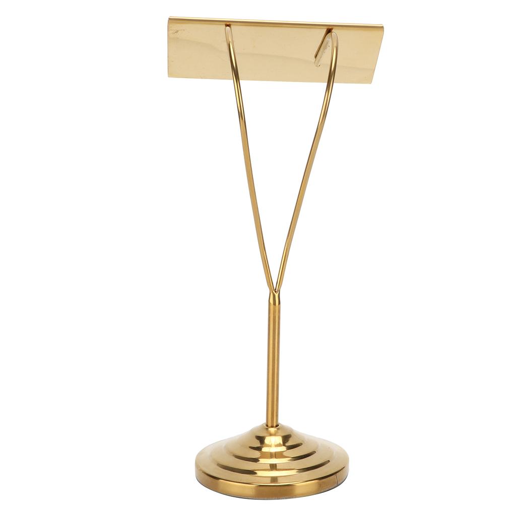 Table Number Holder 8in Golden Fashionable Stainless Steel Bracket for Wedding Party Table