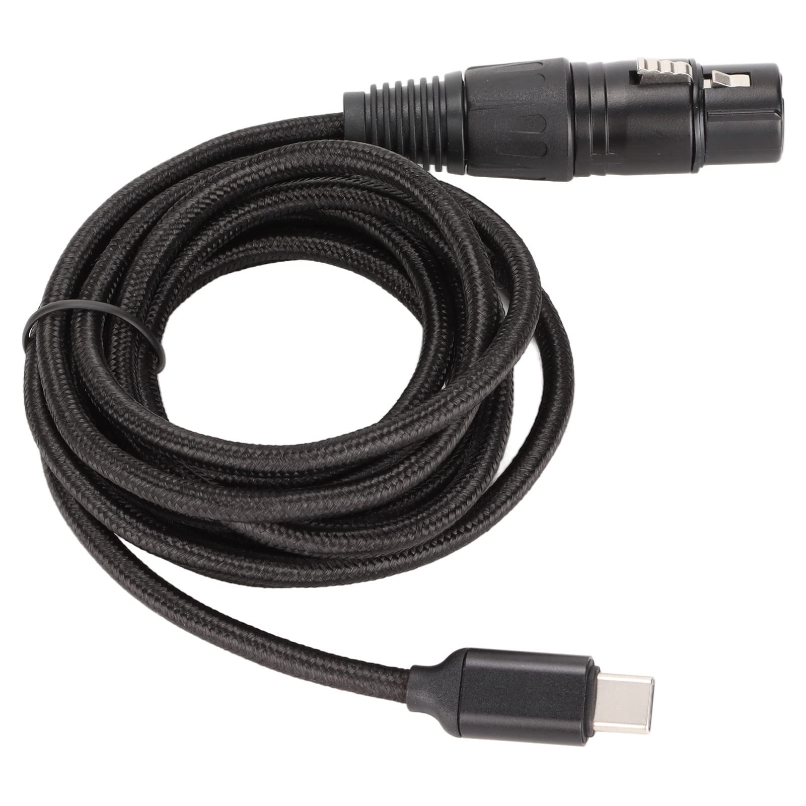 

Byger USB C to XLR Female USBC Microphone Cable Plug and Play Durable Low Noise 20Hz to 20KHz High Sampling Rate for Studio Cable,