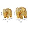 Gold Elephant Statue Large Gold Elephant Statue Home Office Decor Elephant Statue Collectible Figurine Bookshelf TV Stand Decor