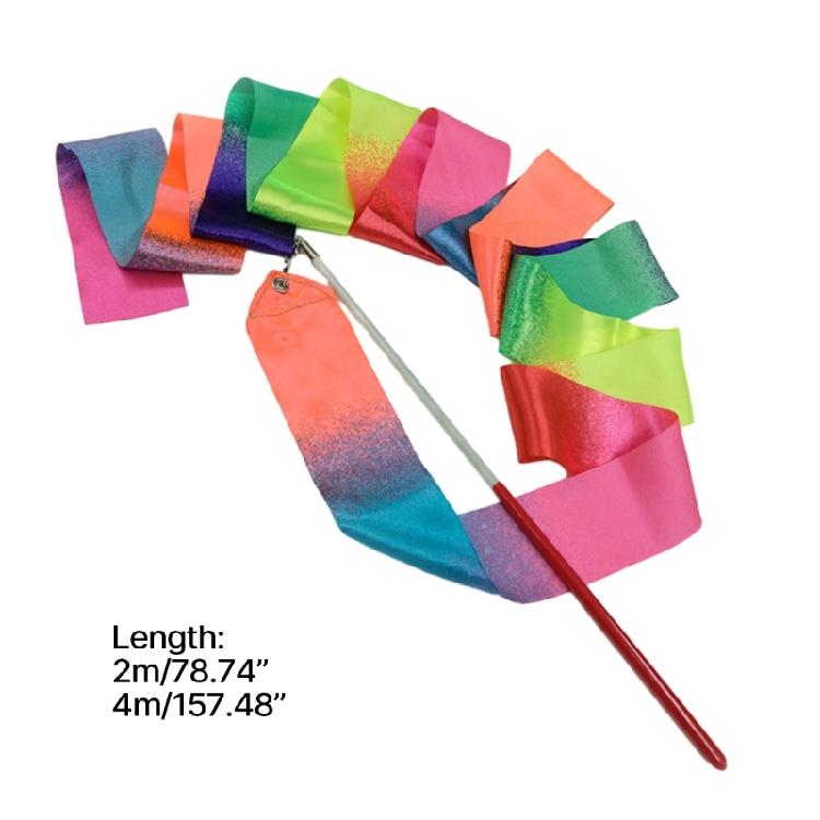 Sparkling Dance Ribbon Twirling Gymnastic Ribbon Long Ribbon Streamers Ribbon