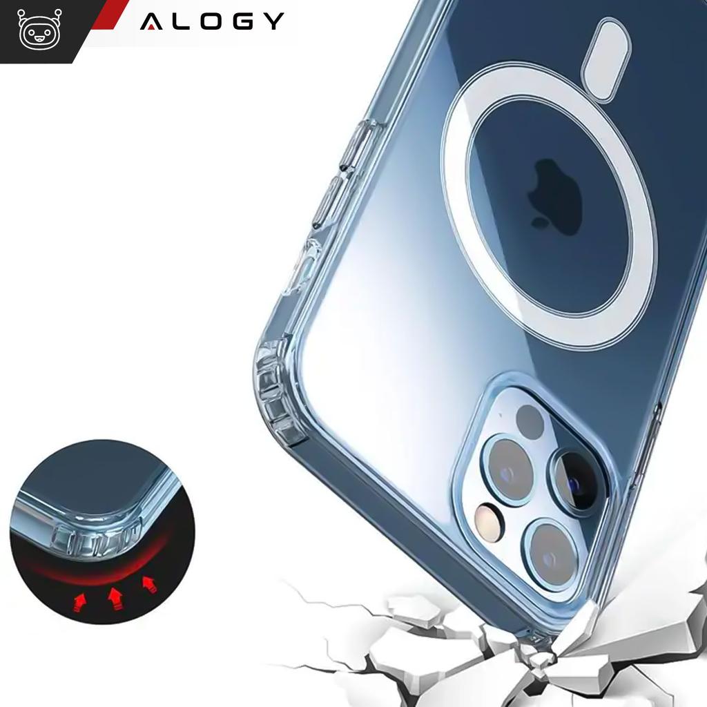 Etui Do Iphone 15 Pro Magsafe Obudowa Hybrid Case Cover Shock Clear Alogy Przezroczyste