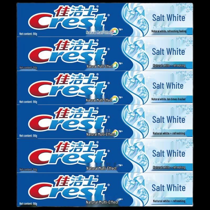 Crest Salt White Multi-Care Toothpaste 90g x 6-Pack