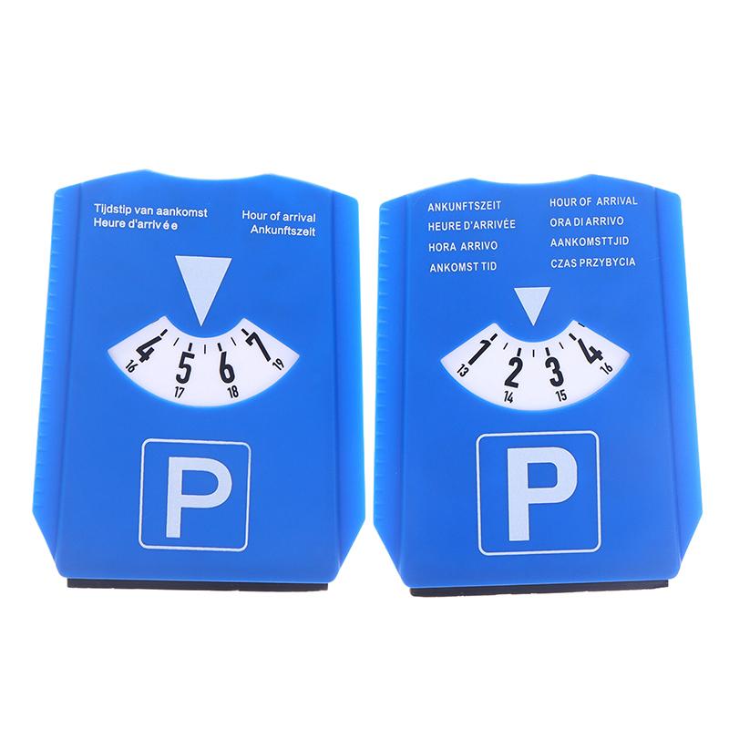 1pc Blue Digital Car Parking Timer Disc - Easy-to-Use Arrival Time Display Clock Tool for Parking Enforcement & Daily Car Use