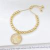 Luxury High Quality Round Shape Day mama Children Shine Zircon Copper Bead Bracelet For Women Wrist Jewelry Mother's Day Gifts