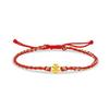 Pure Gold 999 Zodiac Red String Bracelet with Luck Beads for Baby's Full Moon or New Year