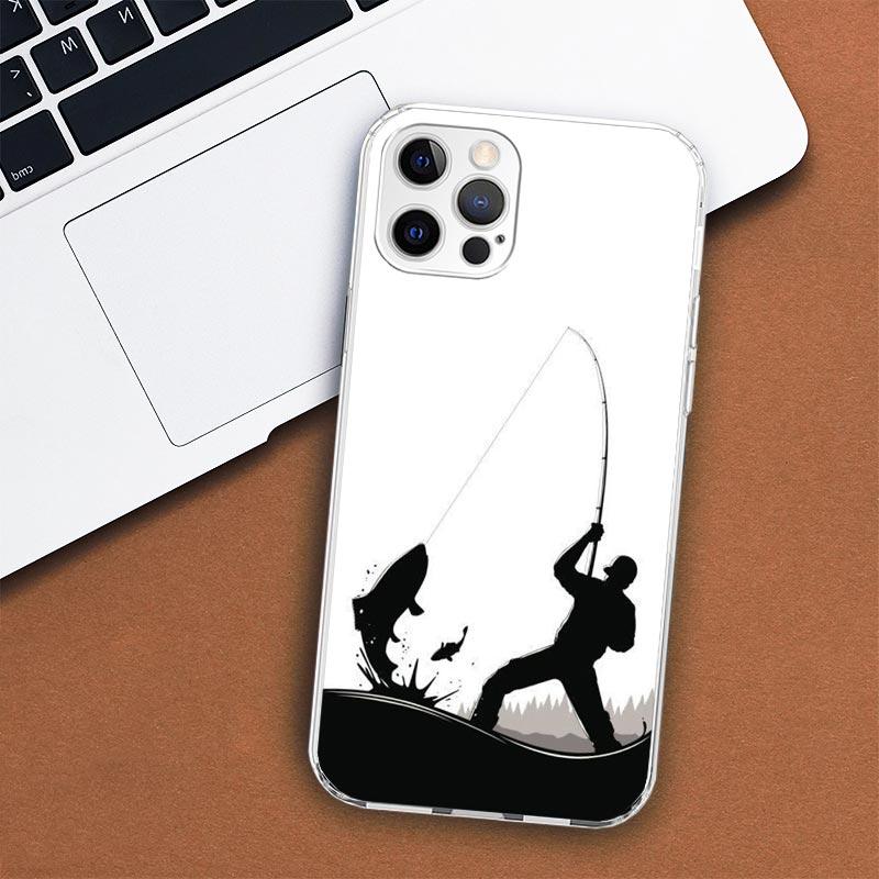 Husă pentru telefon pentru vânătoare și pescuit pentru Apple iPhone 11 12 13 15 14 Pro 7 XR X XS Max 8 Plus + Mini SE husă moale cu imprimare personalizată