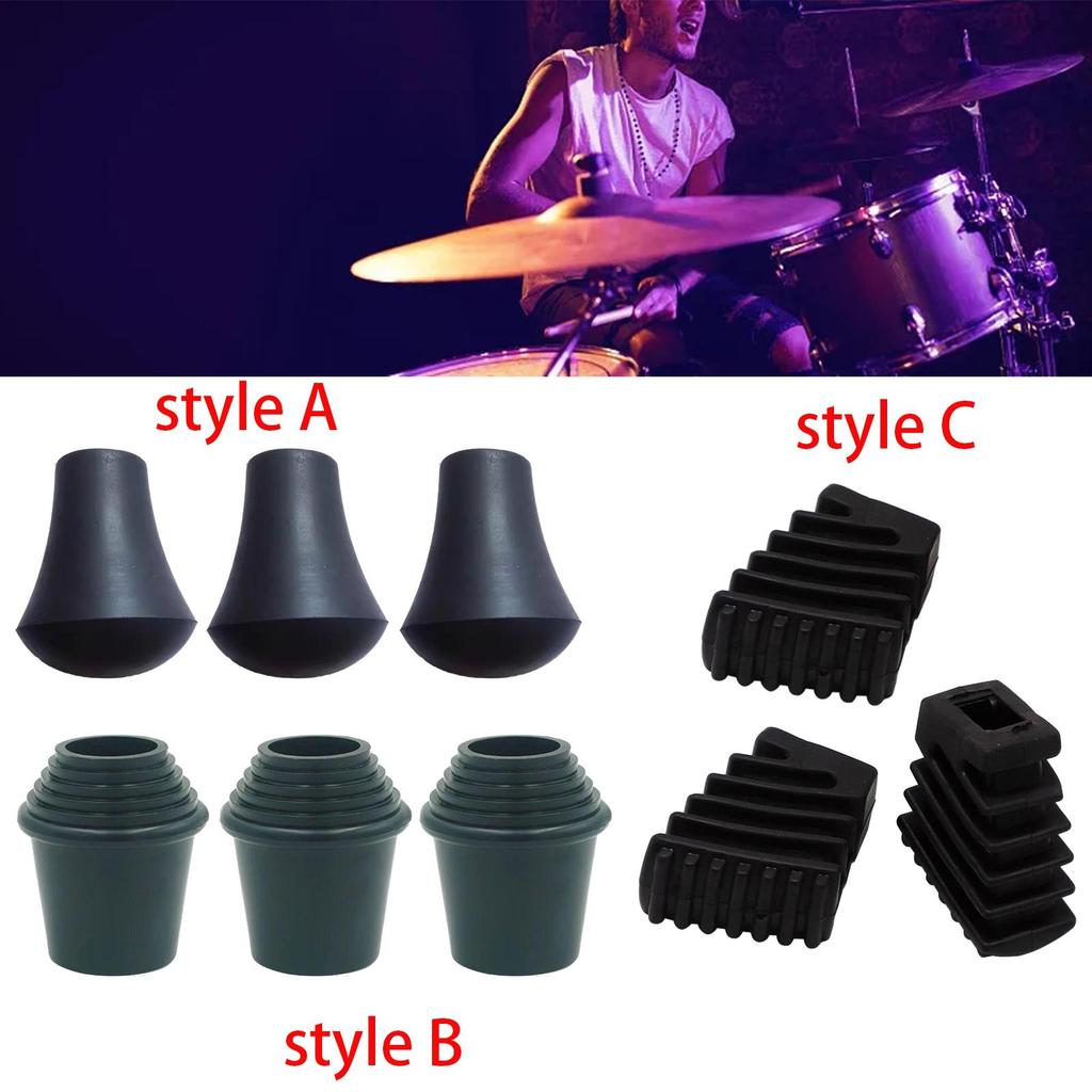 3Pcs Non Slip Drum Feet Durable Percussion Accessory Direct Replaces Bracket Feet Floor Tom Legs Parts Instrument Accessories