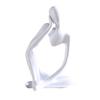 Jijijing Thinker Statue, Modern Abstract Art Sculpture, 3D Printed Collectible Figurine for Home Office Bookshelf Desktop Decor