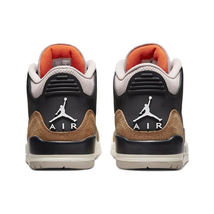 Air Jordan 3 Retro Desert Elephant Men Sneakers Tan Black Rush-Orange CT8532-008