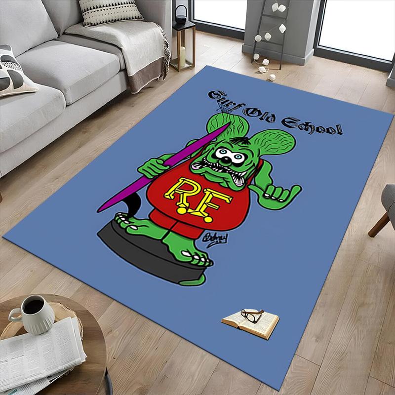 1pc surf old school Carpet, Office Rug Outdoor Mat Home Decor Area Carpet Festival