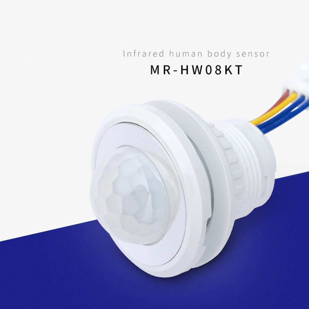 LED Adjustable PIR Detector Infrared Motion Sensor Switch 85-265V