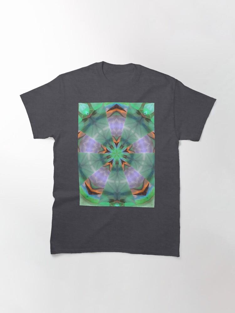 Pentangle Pastel Shades Multicolored Kaleidoscope Pentangle Pattern 6 Classic T-Shirt