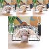 Cute Fluffy Rabbit Plush Keychain Soft Toy Bag Charm For Kids And Adults