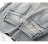 Women's High-Waist Embroidered Straight-Leg Jeans - Floral Ethnic Style for Spring & Autumn