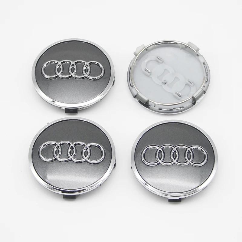 2026 4Pcs 4F0601165N 60-135mm ABS Wheel Hubcap Cover For AQ4 Q7 Q5 Q3 A6 C7 A7 A5 A4 B9 A3 8V 8P Rim Replacement Tuning Accessory