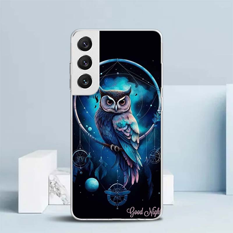 Retro Feather Dreamcatcher Soft Cover for Samsung Galaxy S25 Edge S26 S24 S23 Ultra Phone Case S22 S21 Plus S20 FE Print Pattern