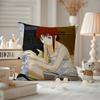Anime EExperiments LLain Cushion Cover Antidustmite Pillowcase Invisible zipper silky short plush Sofa cushion cover