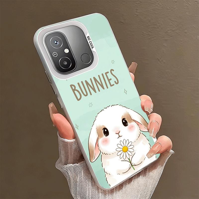 Cute Cartoon Bunny Rabbit Shockproof Phone Case for Xiaomi Poco X7 X6 X5 X3 Pro F7 Ultra M8 Redmi 15C 15 14C 13C 12C 10C 13 12 1