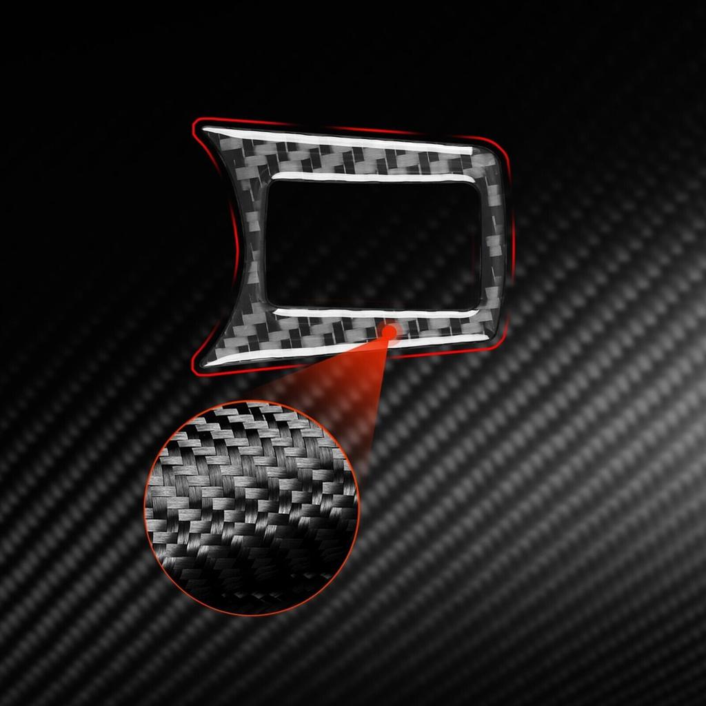 Real Carbon Fiber Dashboard Headlight Switch Button Trim For Jeep Cherokee 14-18