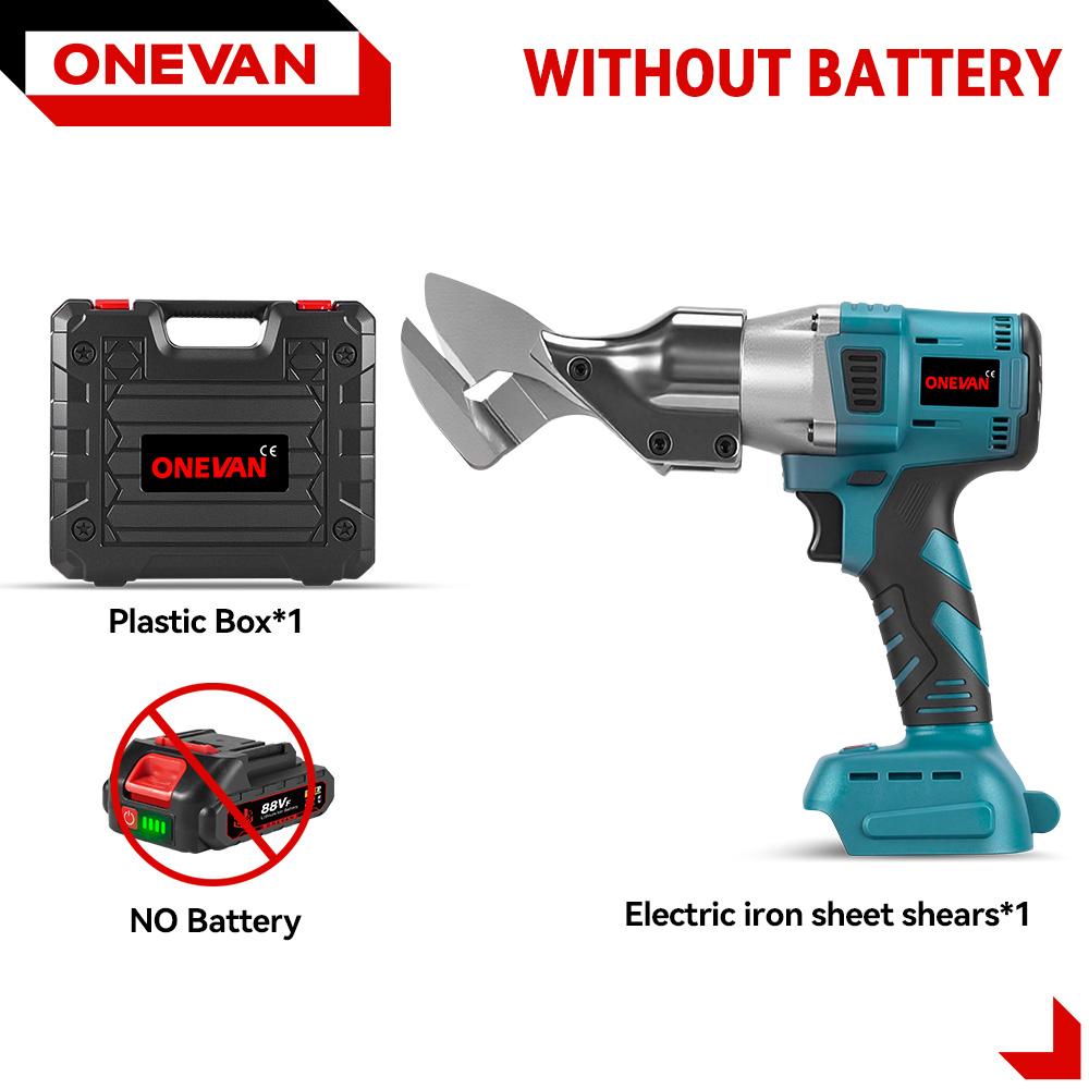ONEVAN 880NM Brushless Electric Iron Scissors Cordless Iron Steel Scissors Sheet Metal Cutter Power Tool For Makita 18V Battery Pin