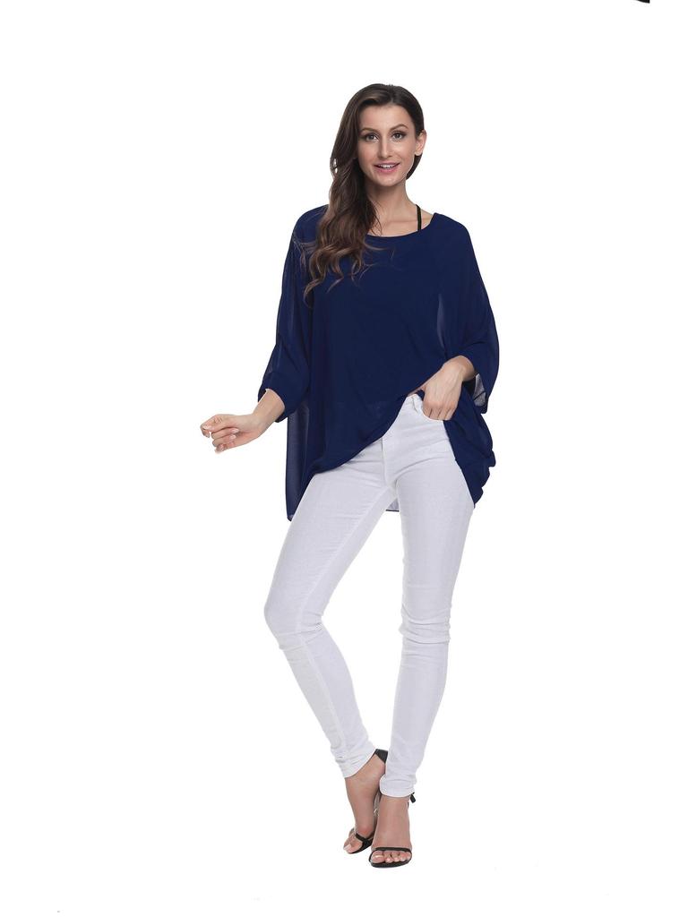 Plus Size Bohemian Chiffon Beach Cover-Up for Women