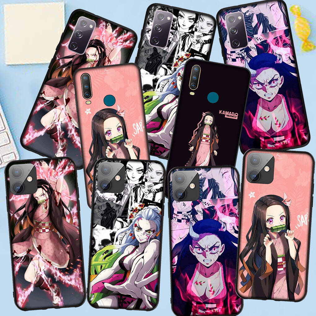 Case for iPhone 17 16 15 Xiaomi Poco F8 F7 X7 X6 M8 C85 C75 C71 Redmi Note 14 13 12 11 Pro Max A3 14C 13C 15C Daki Gyutaro Demon Slayer Nezuko Cover