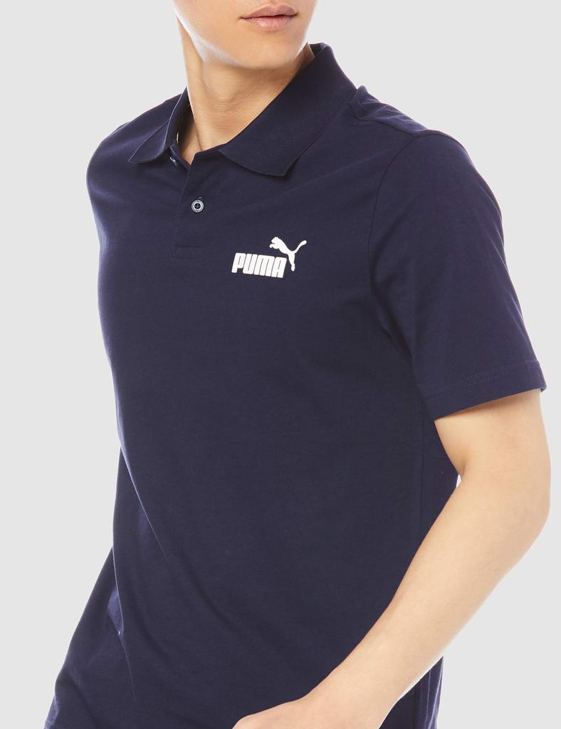 PUMA ESS Jersey Polo Short 2021 Peacoat Size 2XL Men's Shirt, Sleeve, Fall/Winter (06),