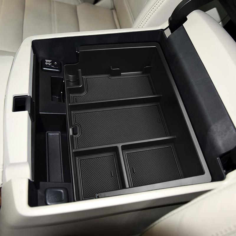 Center Console Organizer Tray for Chevy Silverado/GMC Sierra 2014-2018 and Tahoe Suburban/Yukon 2015-2020 Armrest Storage Box