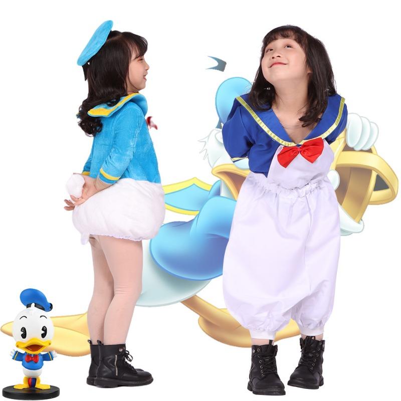 Children's Donald Duck Play Costume Parent-Child Cartoon Dress-up Party Stage Performance Costume