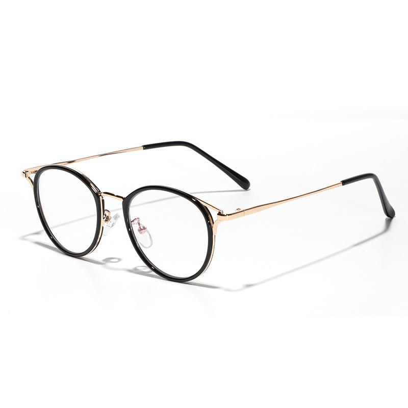 Glasses Oval Myopia Glasses Trendy Men And Women Flat Mirror Holder Cat Eye Plain Mirror