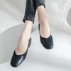 Měkká kůže Jednoduché boty Dámské Silné podpatky Jaro a Podzim Čtvercová špička Nízké podpatky Jednobarevné Měkké podrážky Nazouvací Vysoké podpatky Neunavují nohy