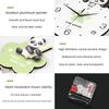 Creative Panda Wall Clock Living Room Premium Dining Room Simple Decoration Clock Wall Hanging Home Silent Clock No Drilling