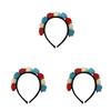Elegantes Blumen-Haaraccessoire Stirnband für das 70. Platinjubiläum der Königin, inspiriertes Design im Union Jack-Stil