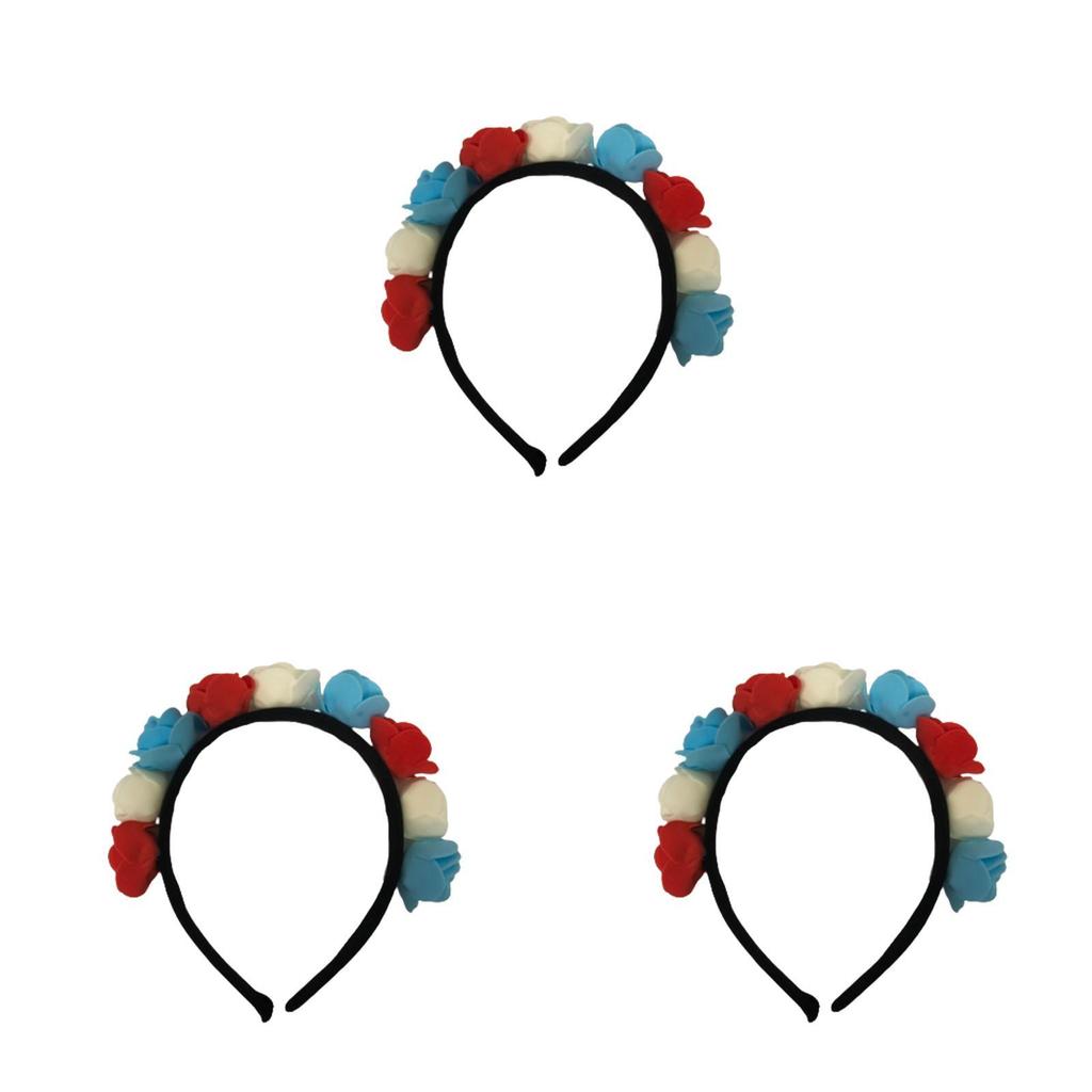 Elegantes Blumen-Haaraccessoire Stirnband für das 70. Platinjubiläum der Königin, inspiriertes Design im Union Jack-Stil