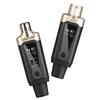 UHF Microphone Wireless Transmitter Receiver 500-980MHz Mic Converter Adapter 1000mAh Type-C Rechargeable for Musical Instrument