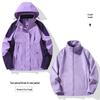 Women's 3-in-1 Detachable Jacket: 2024 Windproof Velvet Lined for Autumn/Winter