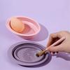 Soft Silicone Makeup Brush Cleaner Folding Powder Puff Cleaning Bowl Eyeshadow Brush Cleaning Pad Beauty Tools Portable Washing