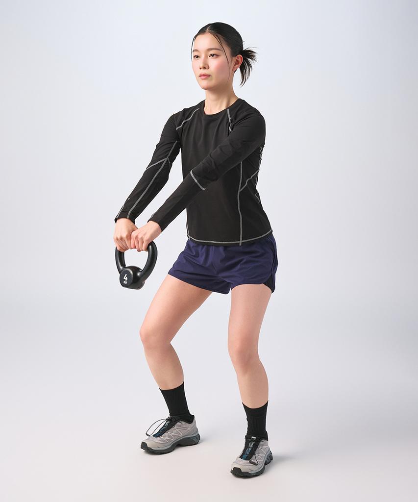 MUSINSA STANDARD SPORTS Quick-Dry Slim Fit Stitch Long Sleeve Women (3 Colors)